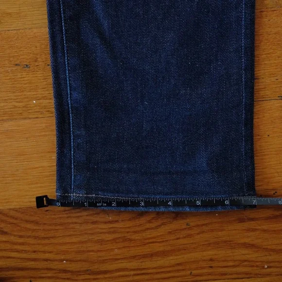 Uniqlo Jeans Men's Slim Straight Dark Wash Denim Cotton Spandex Size 38x34 - Picture 7 of 10